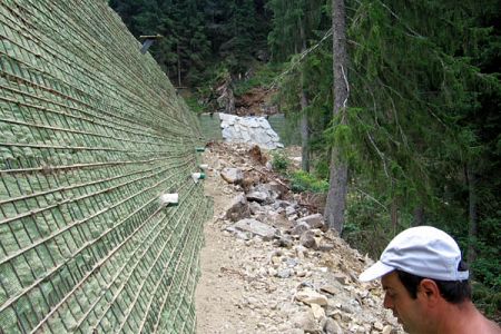 Trincee drenanti : Costruzione terre armate per sostegno piste da sci